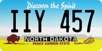 ND license plate IIY457