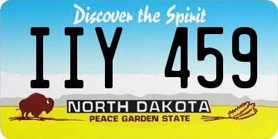 ND license plate IIY459