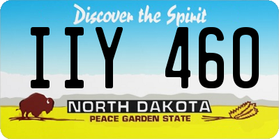 ND license plate IIY460