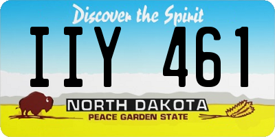 ND license plate IIY461