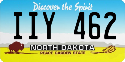 ND license plate IIY462