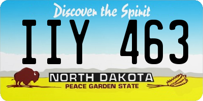 ND license plate IIY463