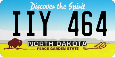 ND license plate IIY464
