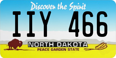 ND license plate IIY466