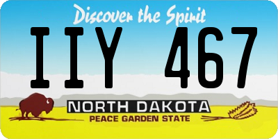 ND license plate IIY467