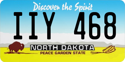 ND license plate IIY468