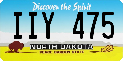 ND license plate IIY475