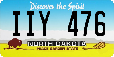ND license plate IIY476