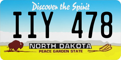 ND license plate IIY478