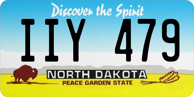 ND license plate IIY479