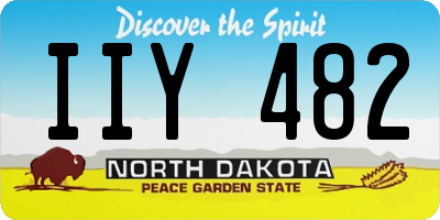 ND license plate IIY482