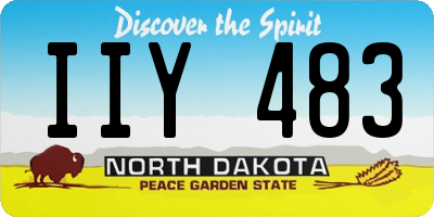ND license plate IIY483