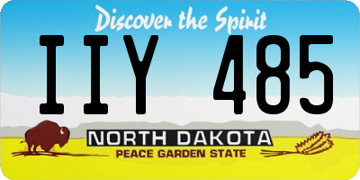 ND license plate IIY485