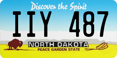 ND license plate IIY487