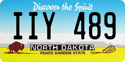 ND license plate IIY489