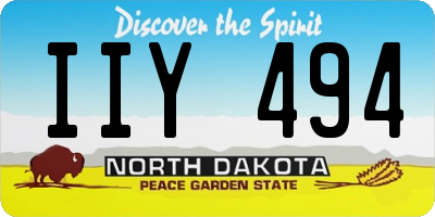 ND license plate IIY494
