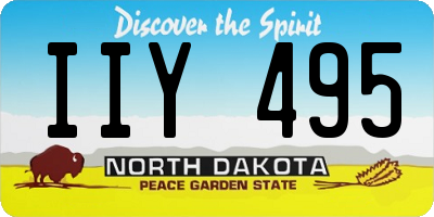 ND license plate IIY495