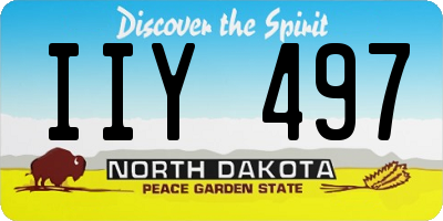 ND license plate IIY497