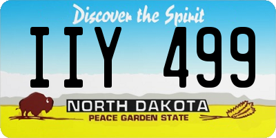 ND license plate IIY499