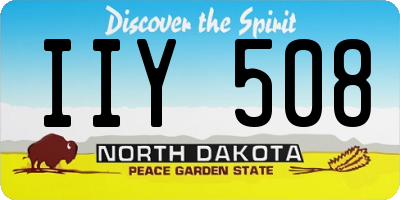 ND license plate IIY508