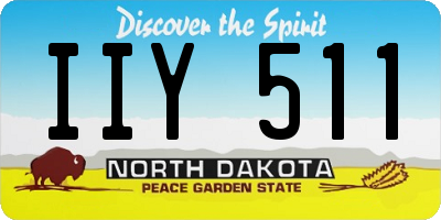 ND license plate IIY511