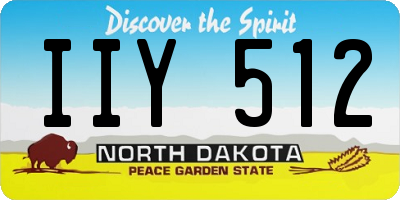 ND license plate IIY512