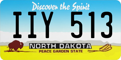 ND license plate IIY513
