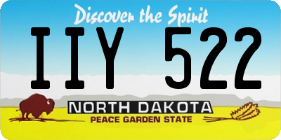 ND license plate IIY522