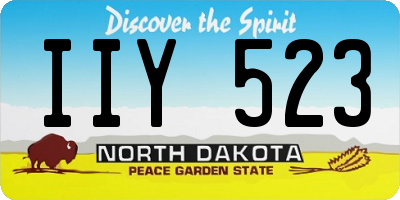 ND license plate IIY523