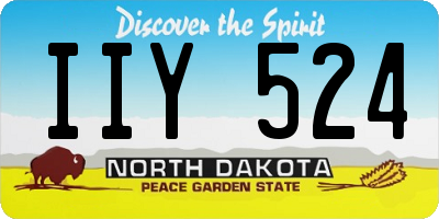 ND license plate IIY524