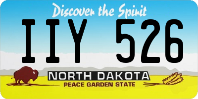 ND license plate IIY526