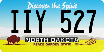ND license plate IIY527