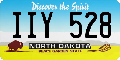 ND license plate IIY528
