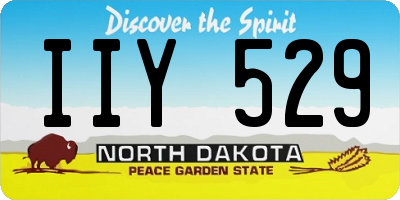 ND license plate IIY529