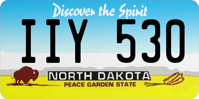 ND license plate IIY530