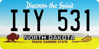 ND license plate IIY531