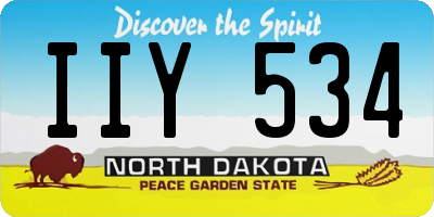 ND license plate IIY534
