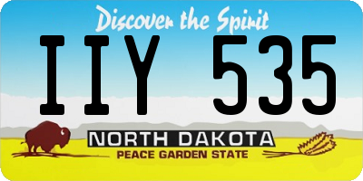 ND license plate IIY535
