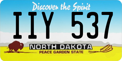 ND license plate IIY537