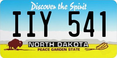 ND license plate IIY541