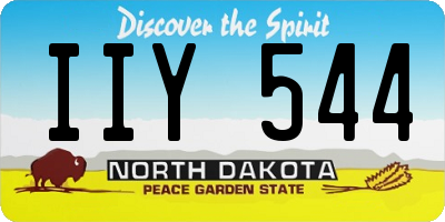 ND license plate IIY544