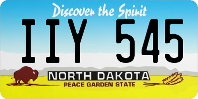 ND license plate IIY545