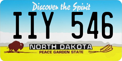 ND license plate IIY546