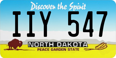 ND license plate IIY547
