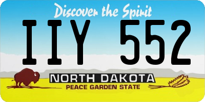 ND license plate IIY552
