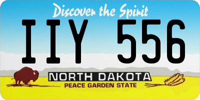 ND license plate IIY556