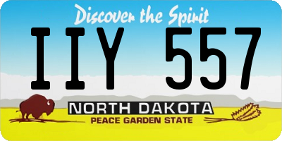 ND license plate IIY557