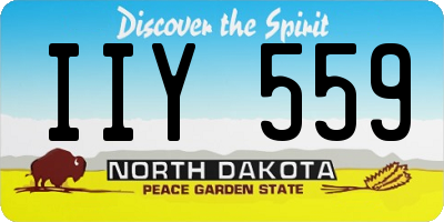 ND license plate IIY559