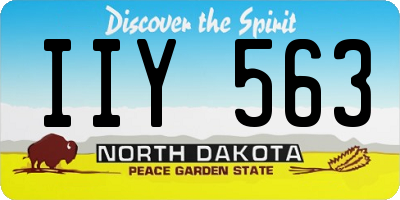 ND license plate IIY563
