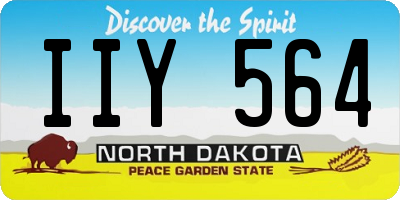 ND license plate IIY564